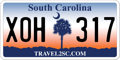 SC license plate XOH317