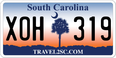 SC license plate XOH319