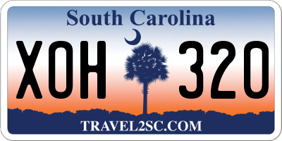 SC license plate XOH320