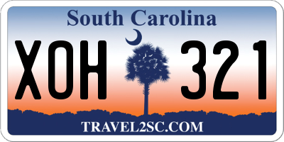 SC license plate XOH321