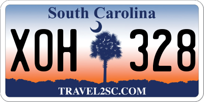 SC license plate XOH328