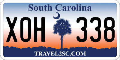 SC license plate XOH338