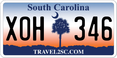 SC license plate XOH346