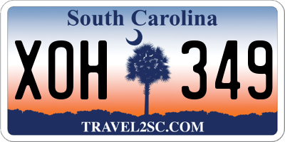SC license plate XOH349