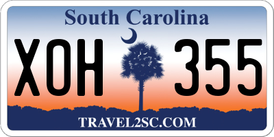 SC license plate XOH355