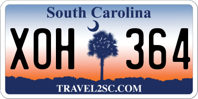 SC license plate XOH364