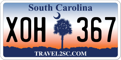 SC license plate XOH367