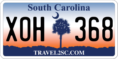 SC license plate XOH368