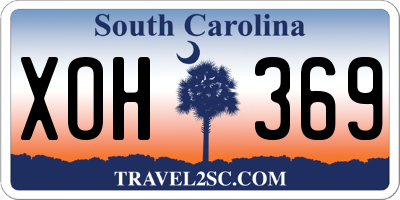 SC license plate XOH369