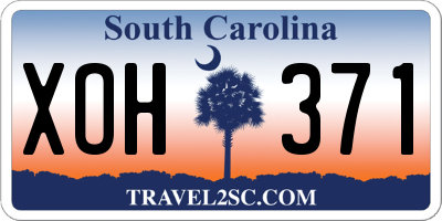 SC license plate XOH371