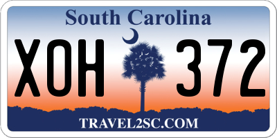 SC license plate XOH372