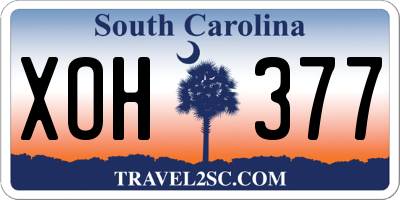 SC license plate XOH377