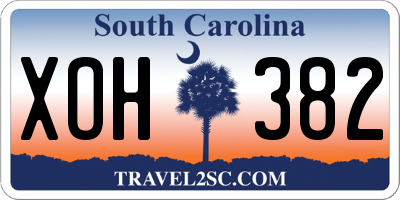SC license plate XOH382