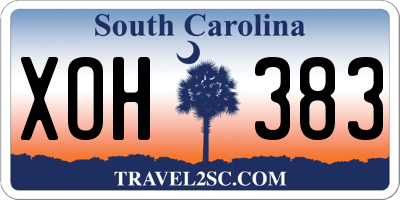 SC license plate XOH383