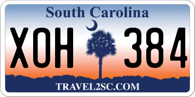 SC license plate XOH384