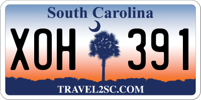 SC license plate XOH391