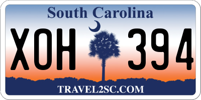 SC license plate XOH394