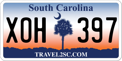 SC license plate XOH397