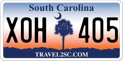 SC license plate XOH405