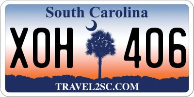 SC license plate XOH406