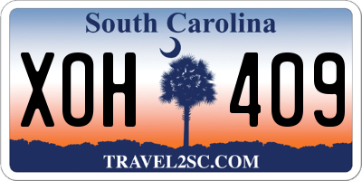 SC license plate XOH409
