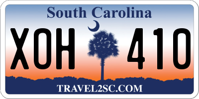 SC license plate XOH410