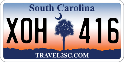 SC license plate XOH416