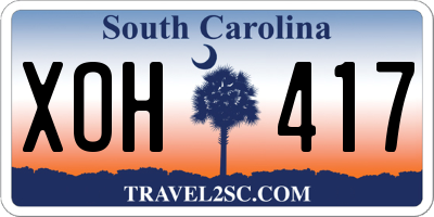 SC license plate XOH417