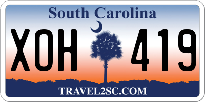 SC license plate XOH419