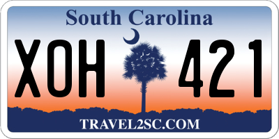 SC license plate XOH421