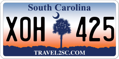 SC license plate XOH425