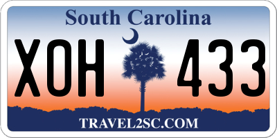 SC license plate XOH433