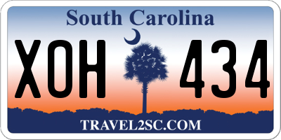 SC license plate XOH434
