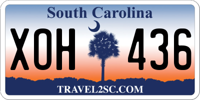 SC license plate XOH436