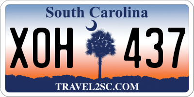 SC license plate XOH437