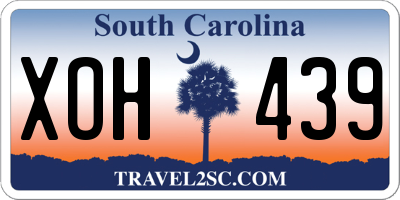 SC license plate XOH439