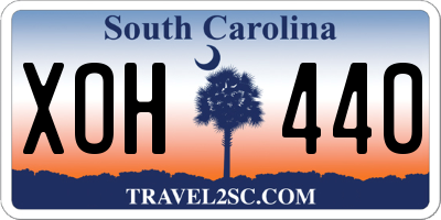 SC license plate XOH440