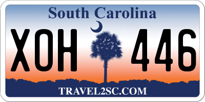 SC license plate XOH446