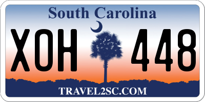 SC license plate XOH448
