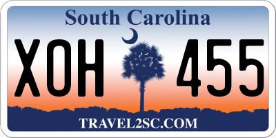 SC license plate XOH455