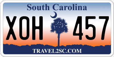SC license plate XOH457