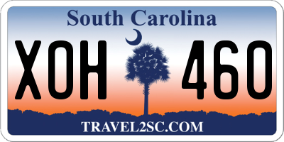 SC license plate XOH460