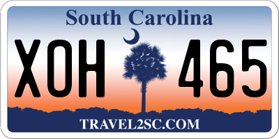 SC license plate XOH465