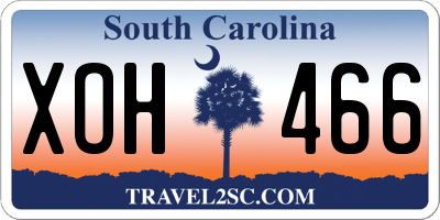 SC license plate XOH466