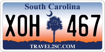 SC license plate XOH467