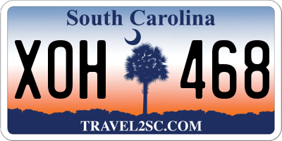 SC license plate XOH468