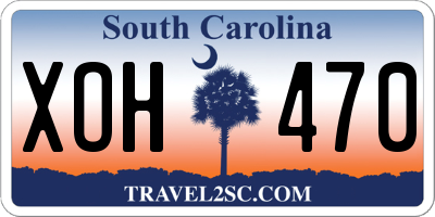 SC license plate XOH470