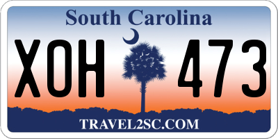SC license plate XOH473