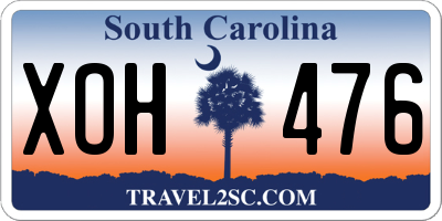 SC license plate XOH476