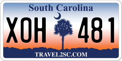 SC license plate XOH481
